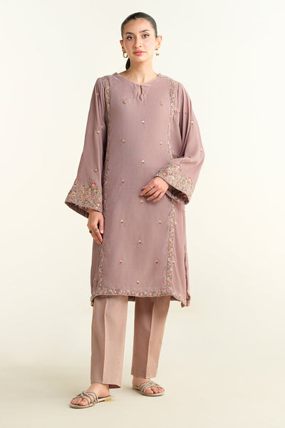 Embroidered Velvet Shirt - KPW24-P3145-145
