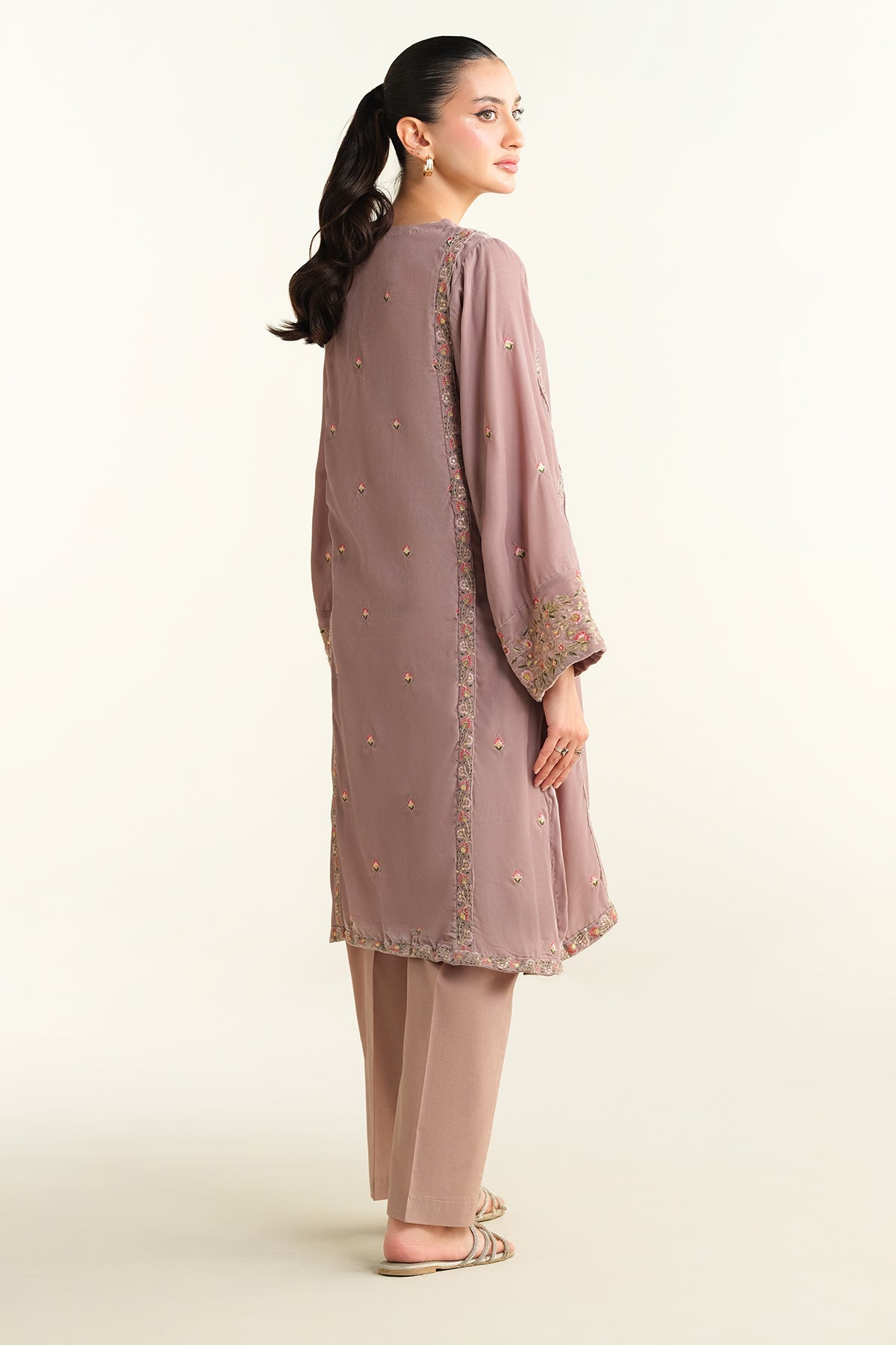 Embroidered Velvet Shirt - KPW24-P3145-145
