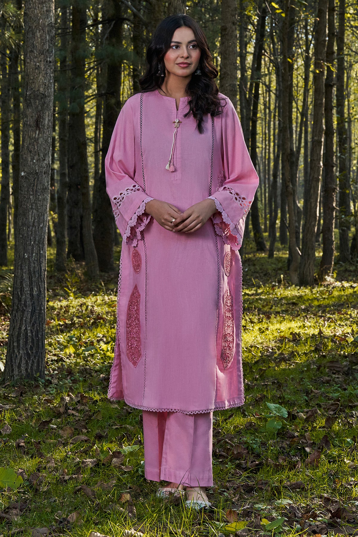 2 Piece - Embroidered Khaddar Suit - KPW25-P3767