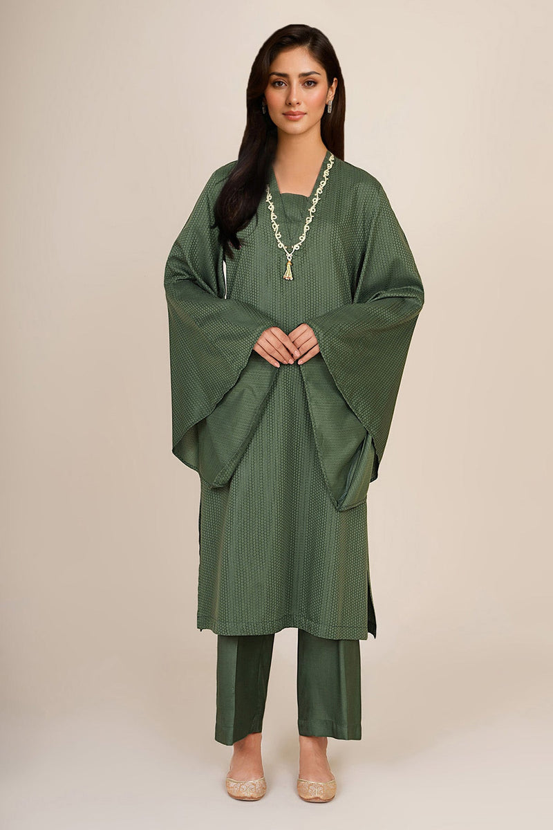 2 Piece - Embellished Jacquard Suit - KPW25-P3660 - Shop Now at Kayseria