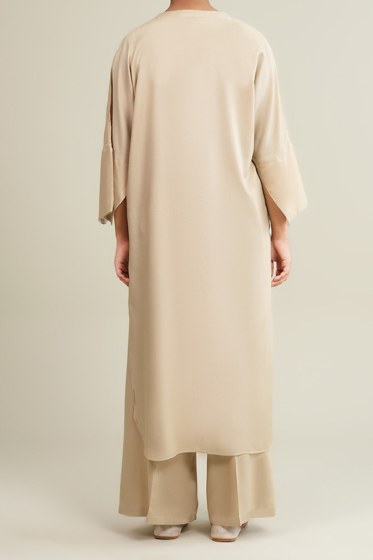 2 Piece - Dyed & Embellished Linen Suit - KPW25-P3665