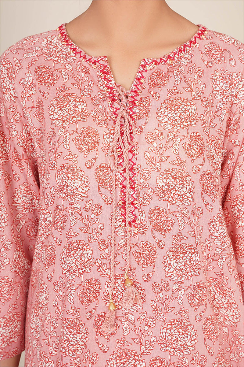 2 Piece - Printed & Embellished Khaddar Suit - KPW25-P3673 - Shop Now at Kayseria