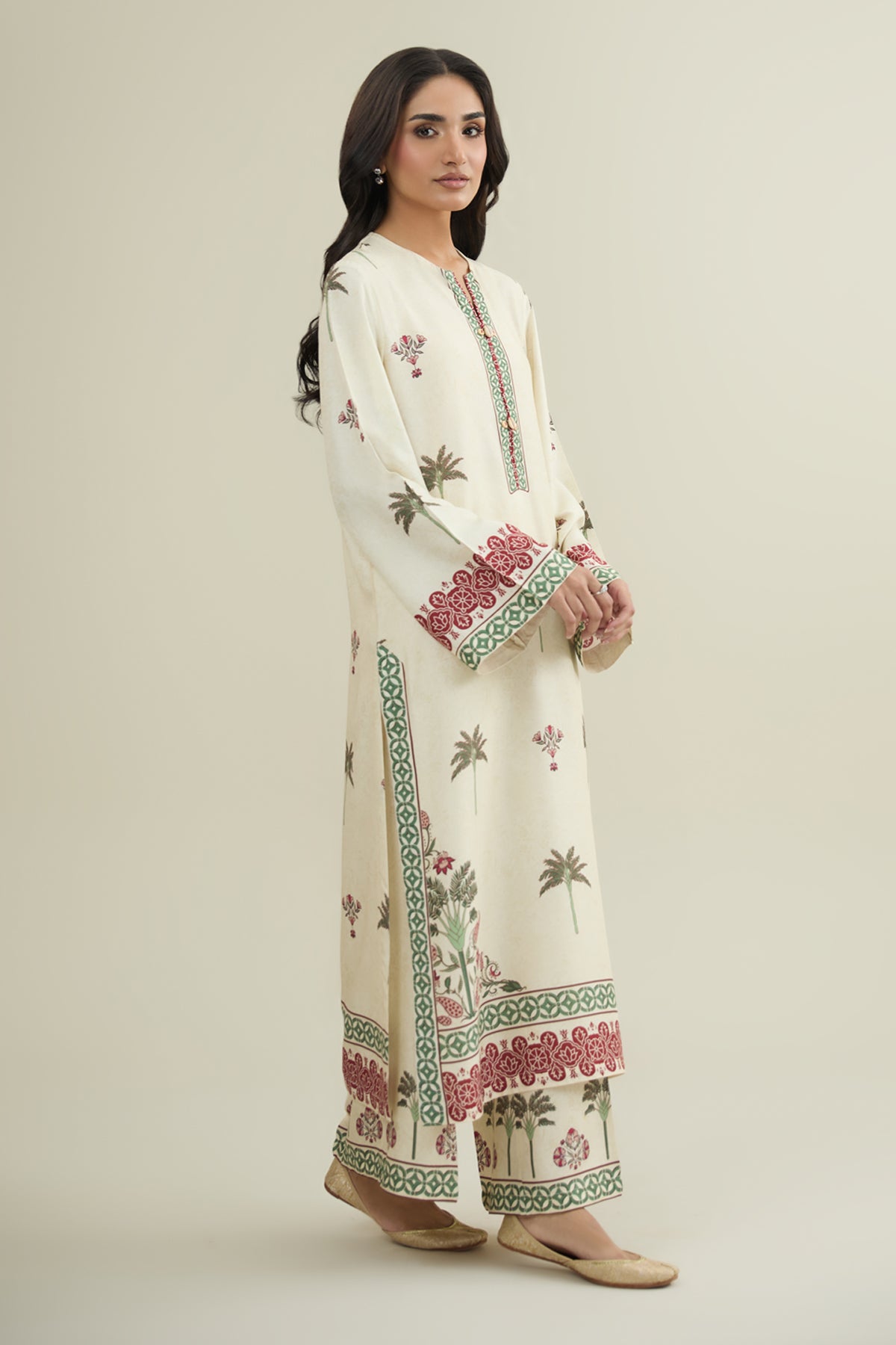 2 Piece - Printed Suit - KPW25-P3676 - Shop Now at Kayseria
