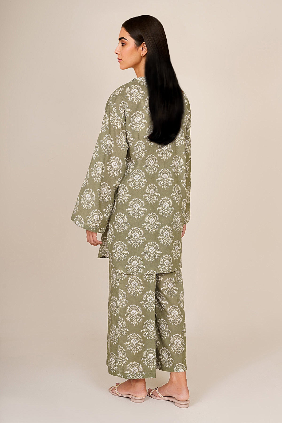 2 Piece - Printed Khaddar Suit - KPW25-P3685