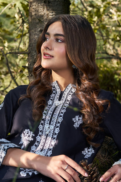 2 Piece - Embroidered Linen Suit - KPW25-P3692 - Shop Now at Kayseria