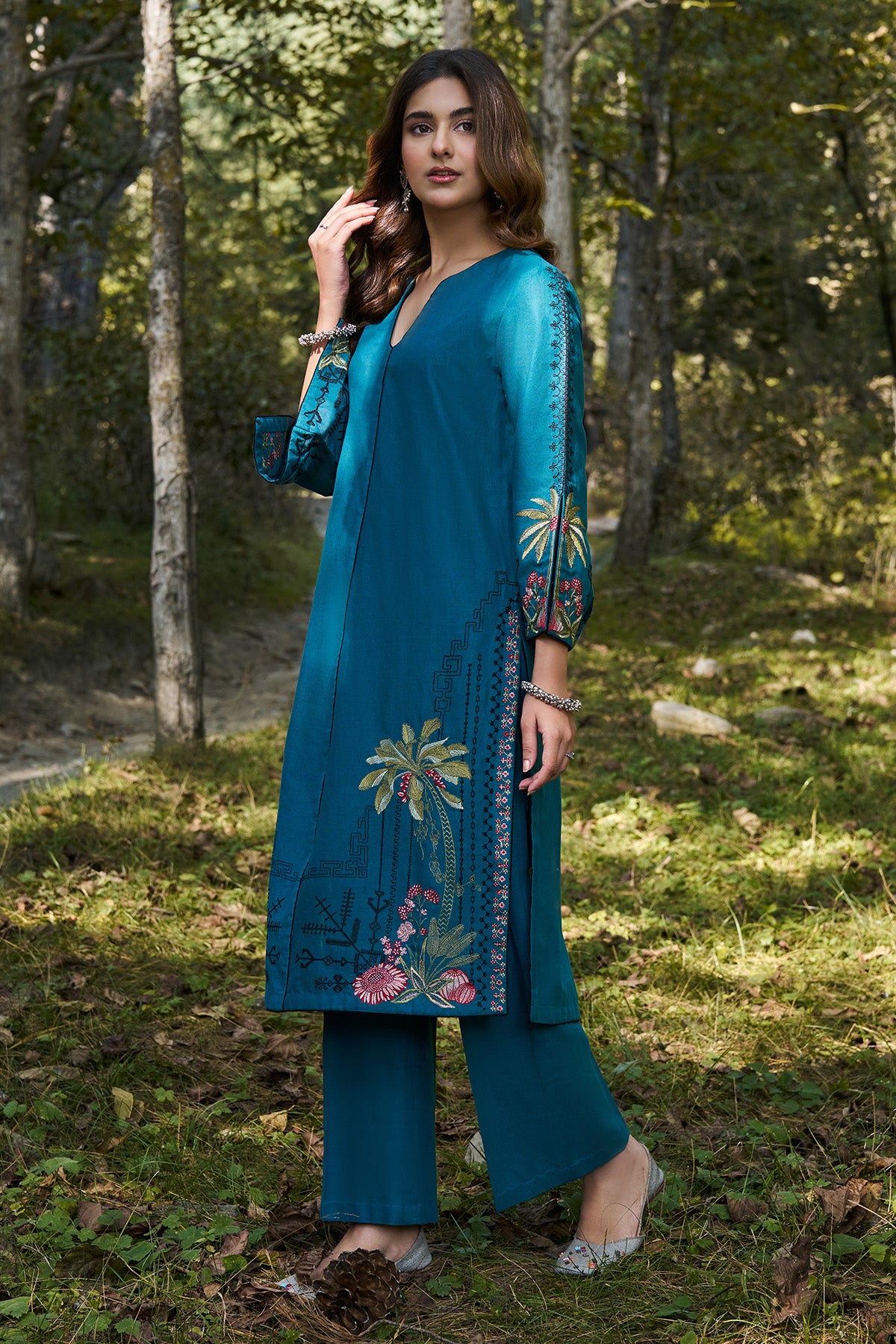 2 Piece - Embroidered Khaddar Suit - KPW25-P3698
