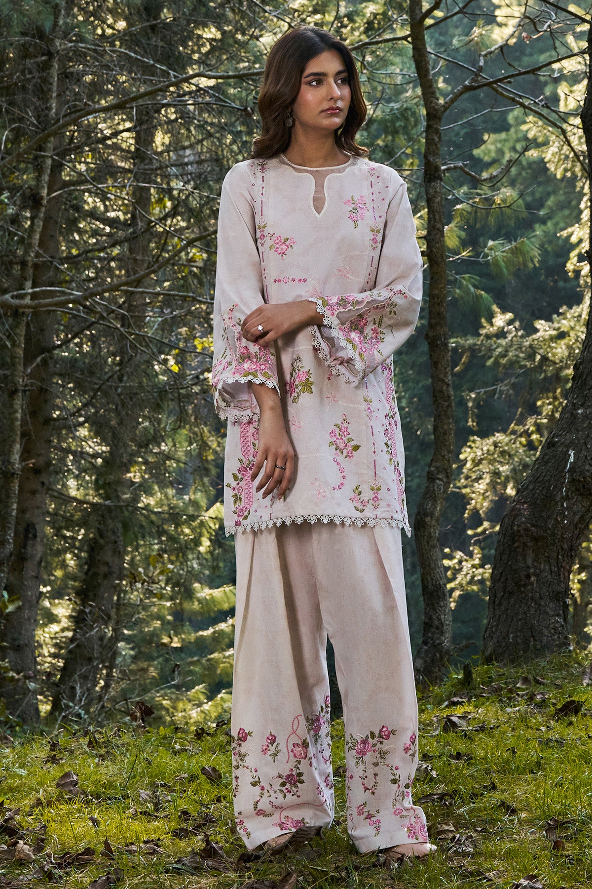 2 Piece - Printed & Embroidered Khaddar Suit - KPW25-P3728