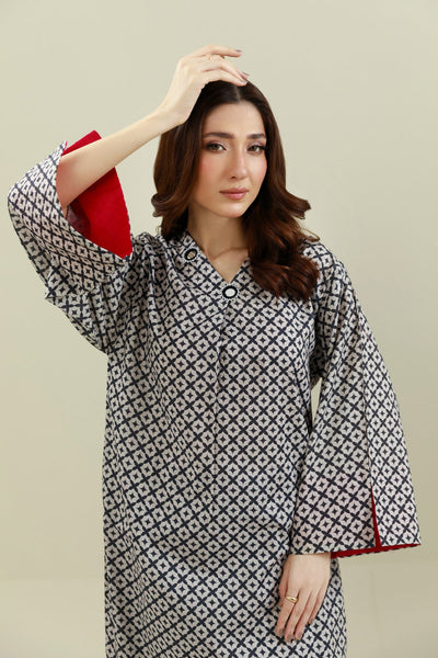 2 Piece - Printed Khaddar Suit - KPW25-P3745 - Shop Now at Kayseria