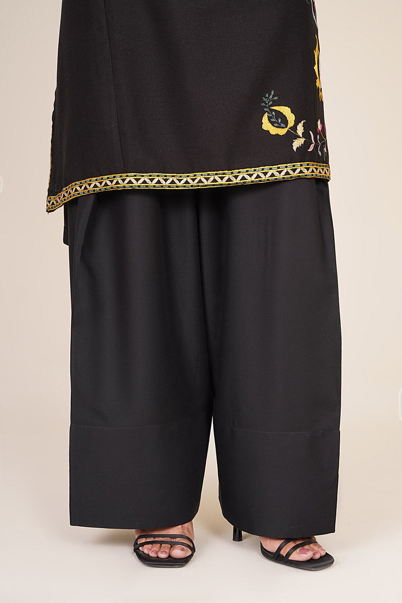 Dyed Linen Shalwar - KPW25-P3787 - Shop Now at Kayseria