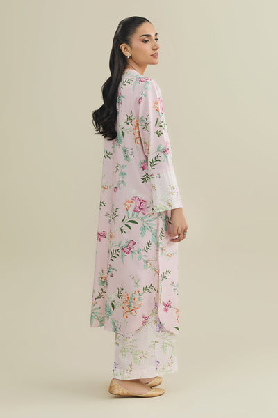 2 Piece - Printed Linen Suit - KPW25-P3798 - Shop Now at Kayseria
