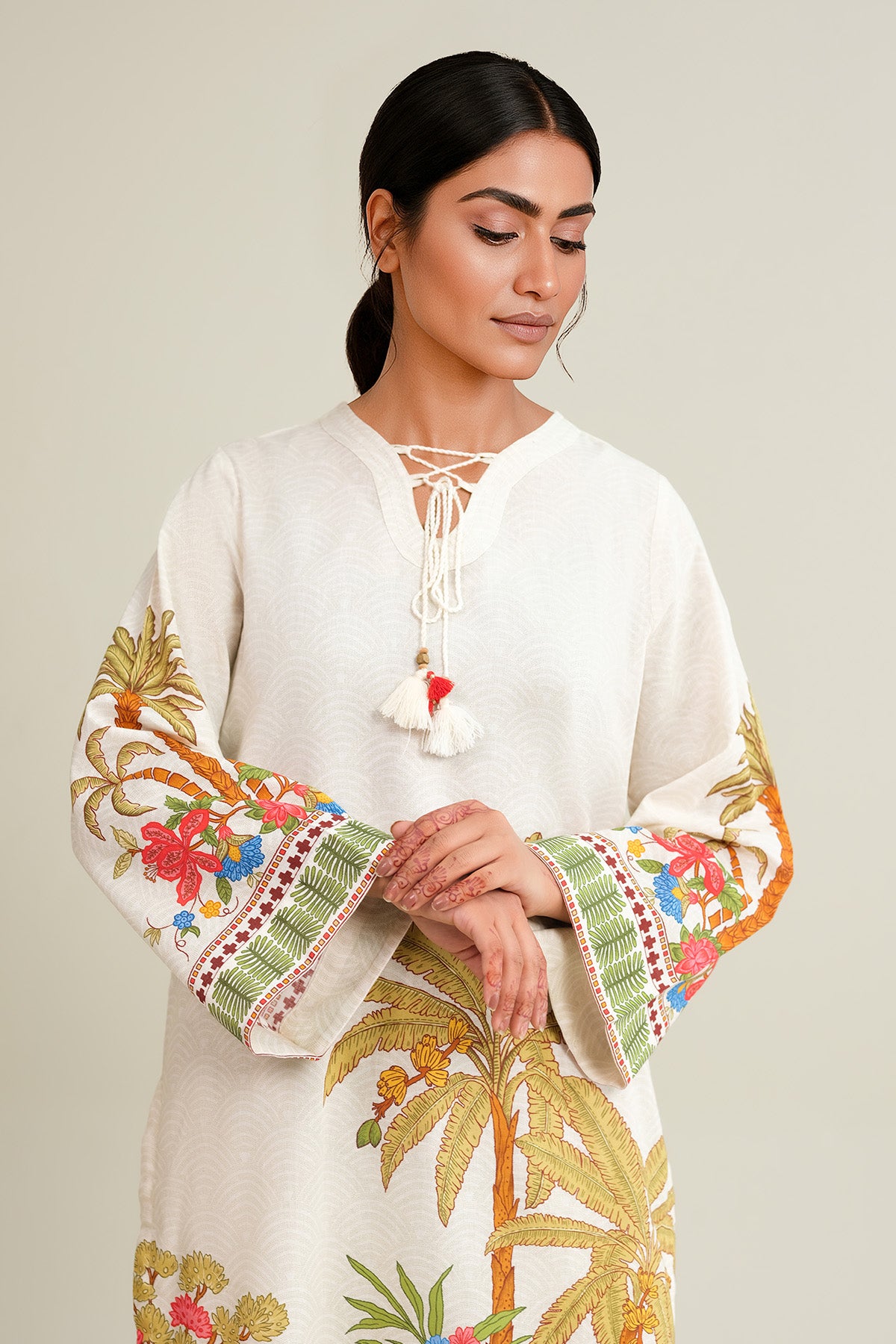 2 Piece - Printed Khaddar Suit - KPW25-P3813