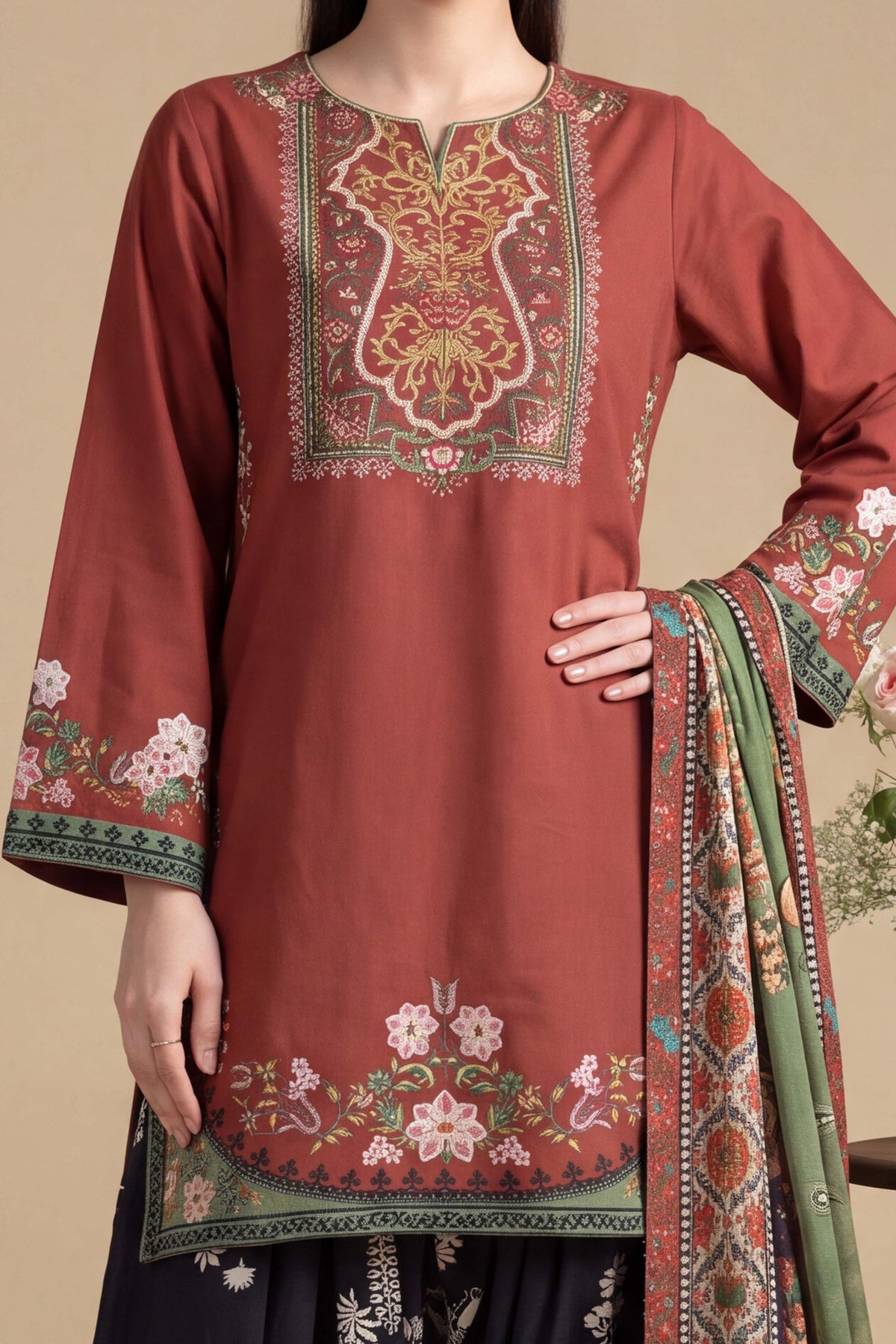 KHADDAR | EMBROIDERED