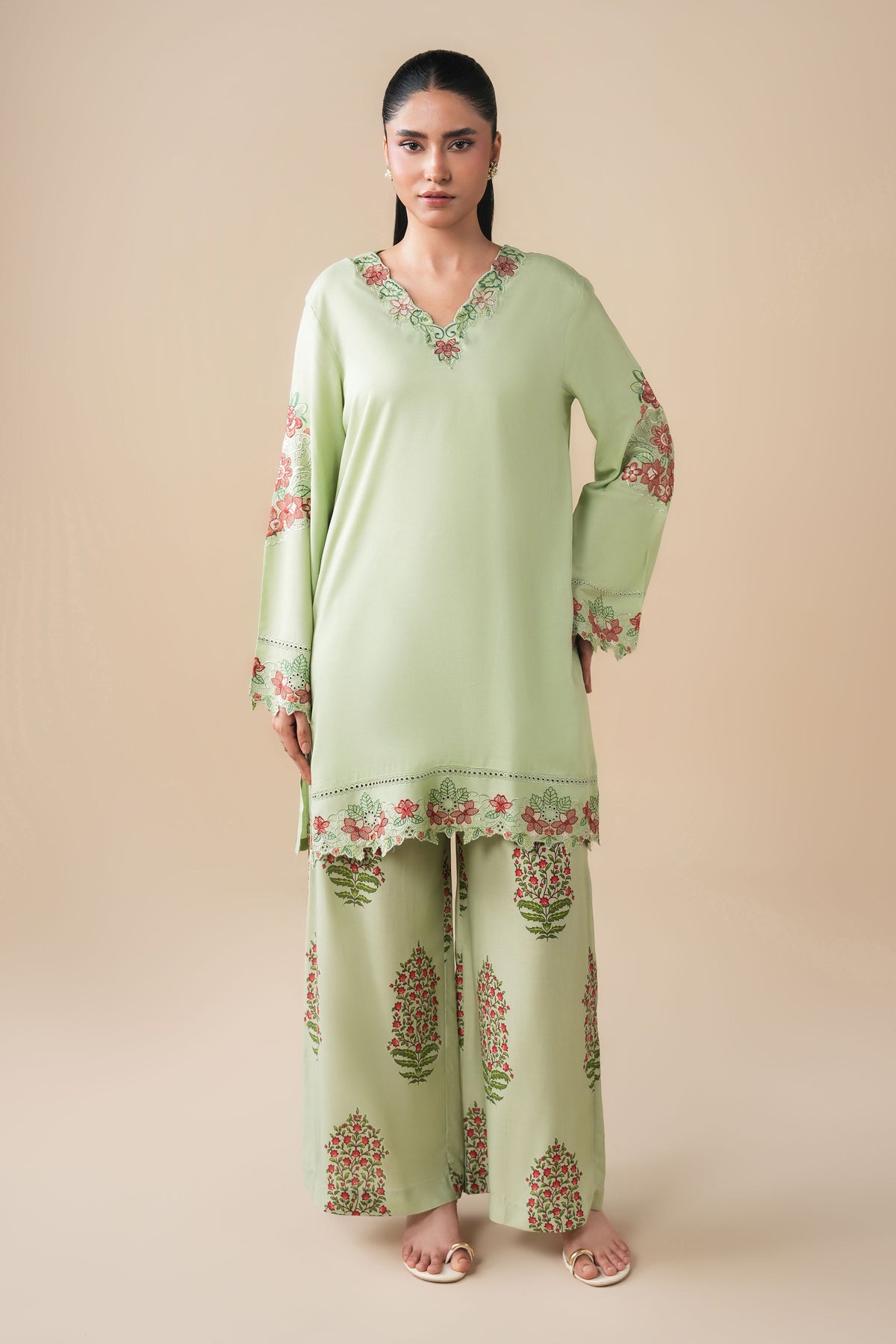RAW SILK | EMBROIDERED