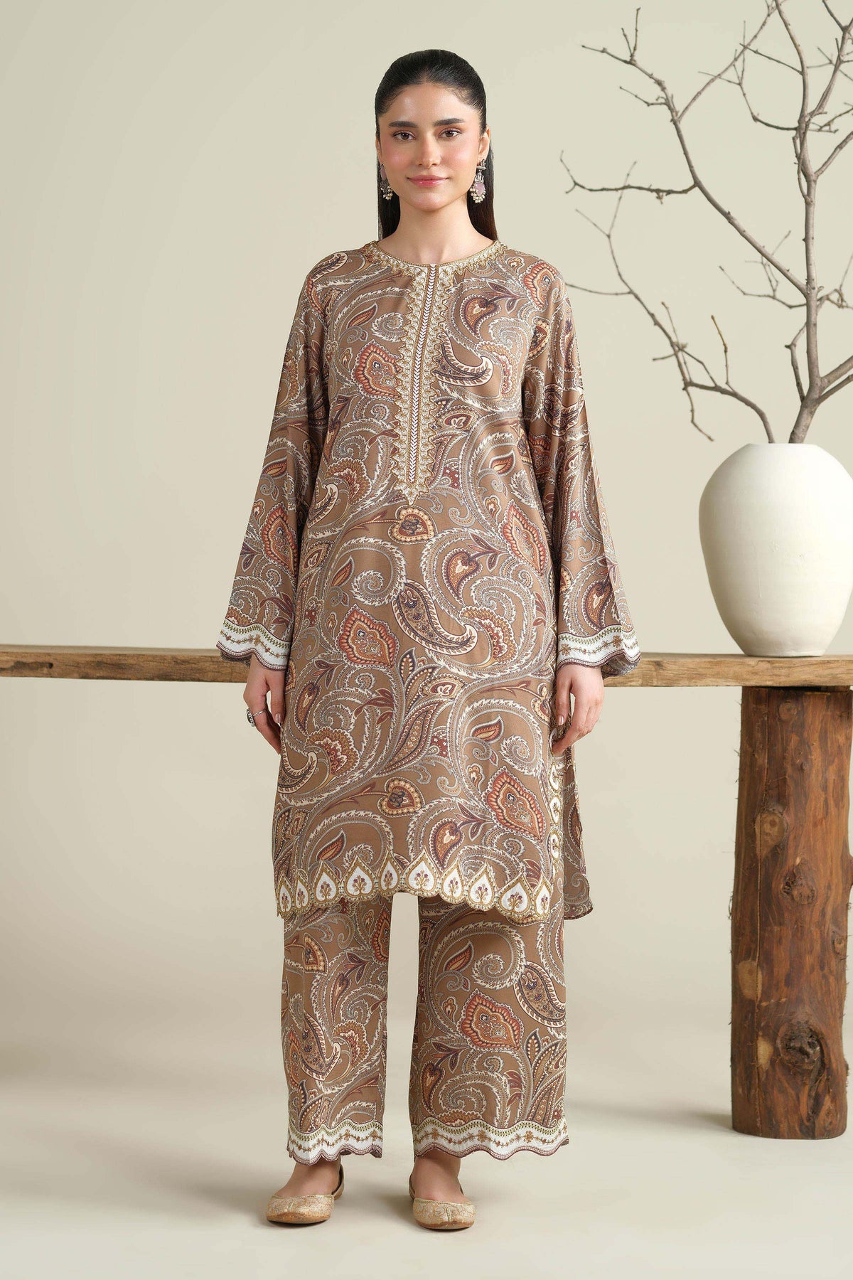 RAW SILK | EMBROIDERED