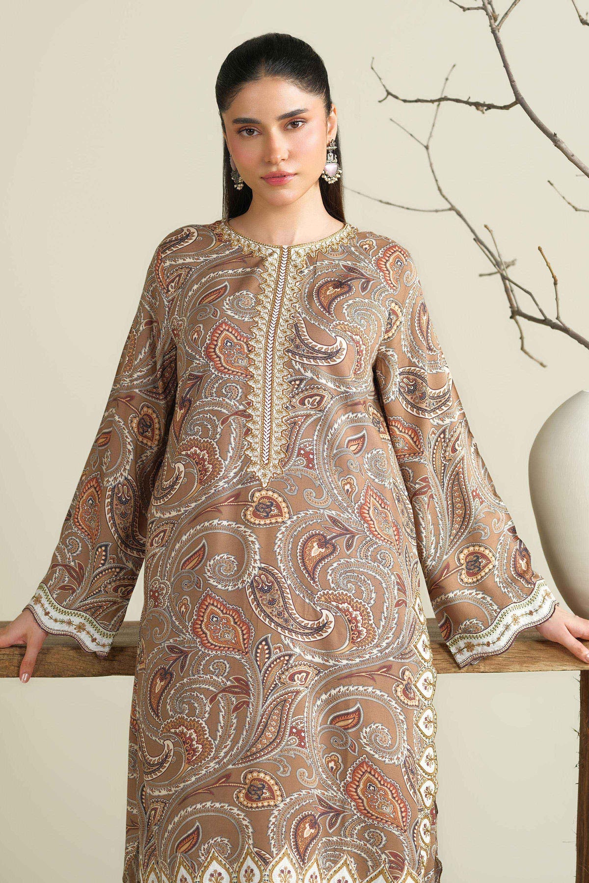 RAW SILK | EMBROIDERED