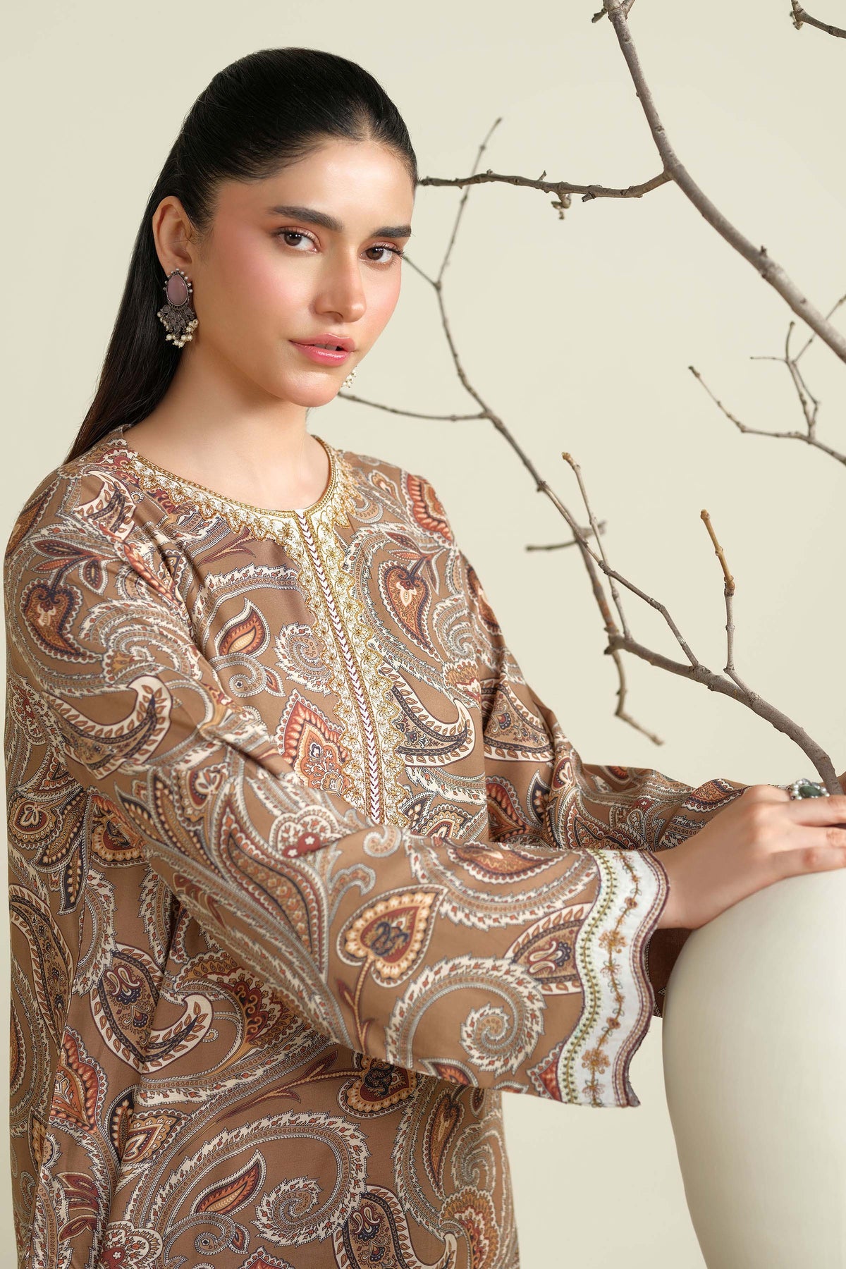 RAW SILK | EMBROIDERED