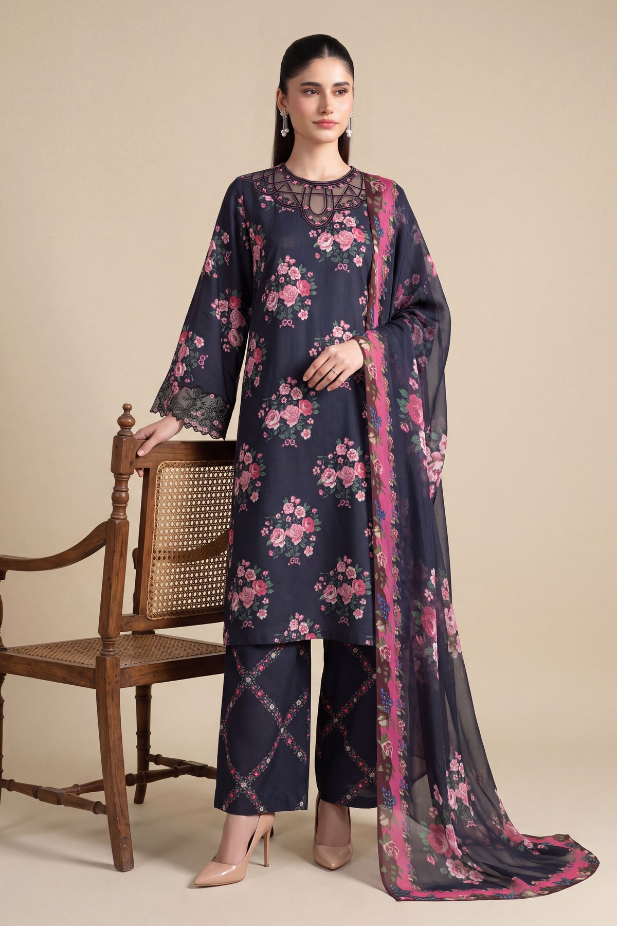 RAW SILK | EMBROIDERED