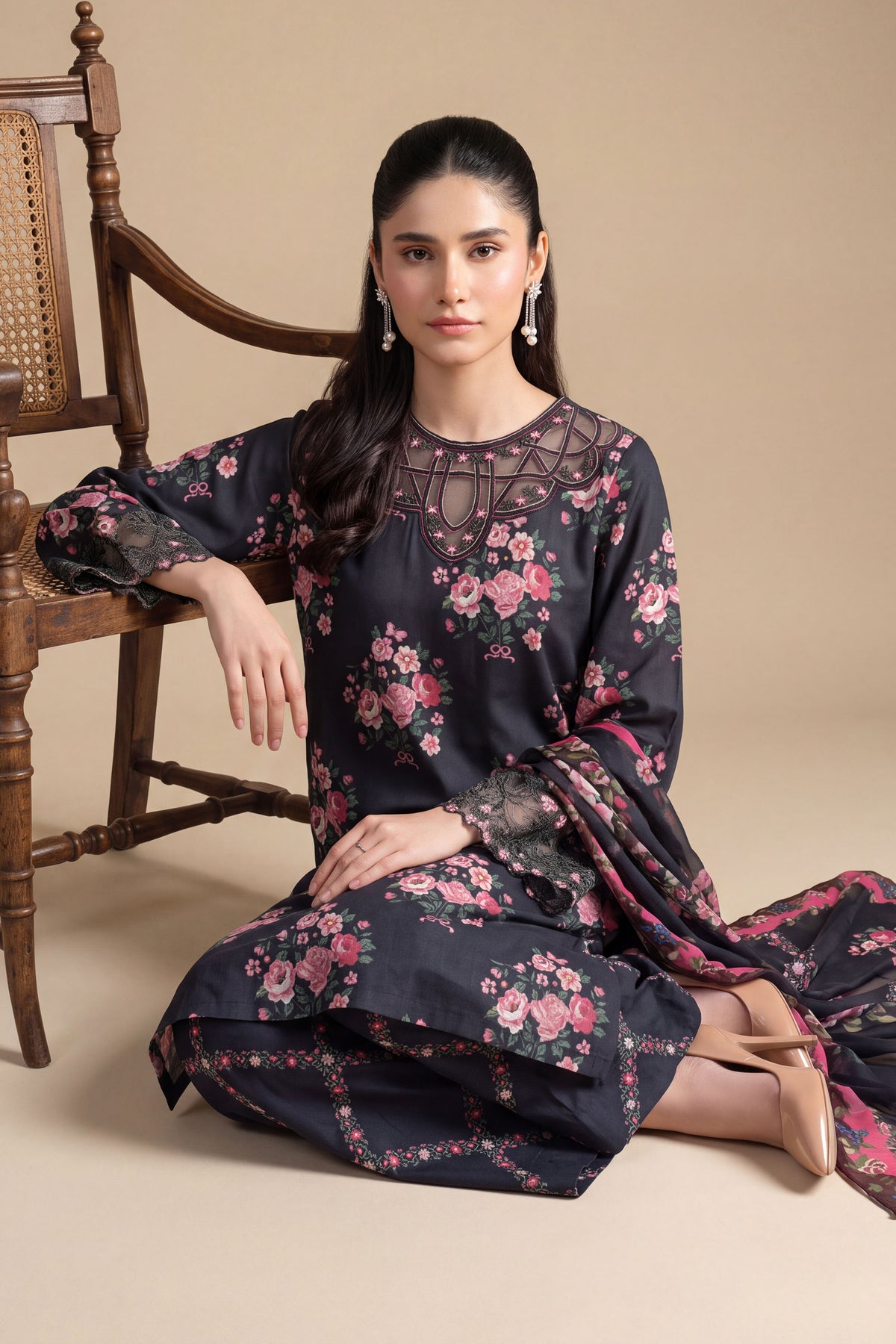 RAW SILK | EMBROIDERED