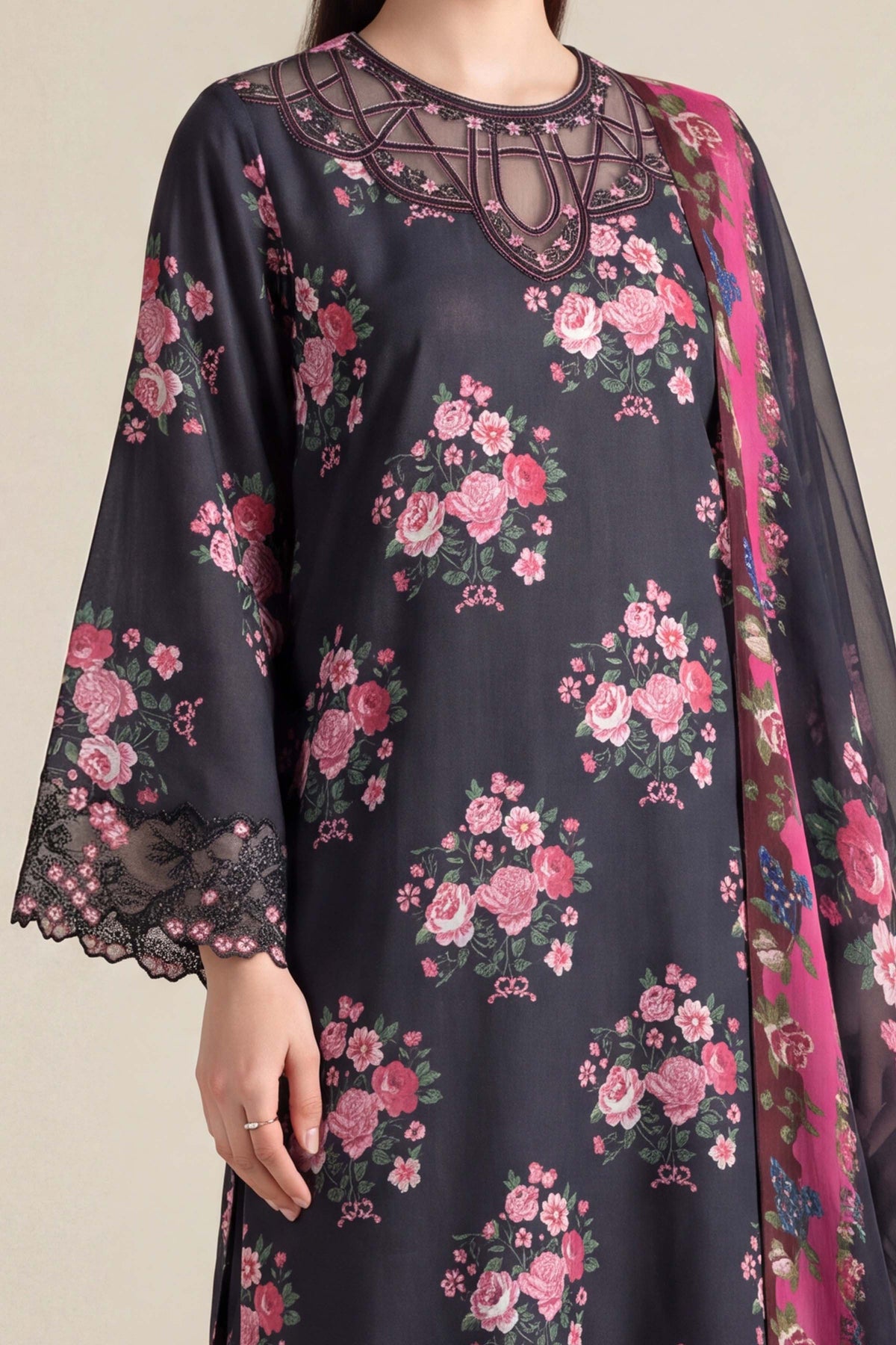 RAW SILK | EMBROIDERED