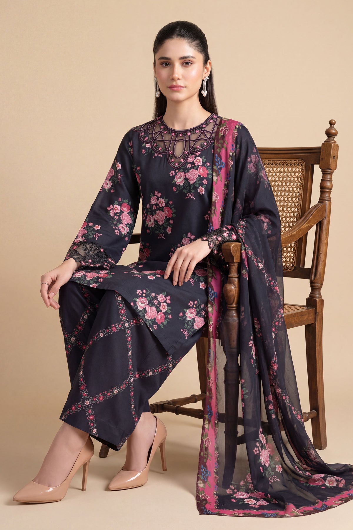 RAW SILK | EMBROIDERED