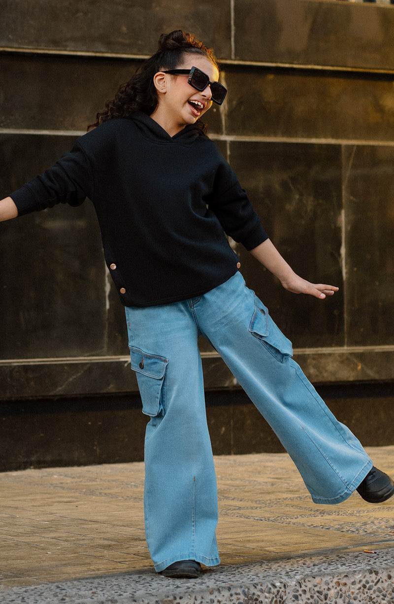 Basic Hoodie With Side Button - LCHG 1 - Shop Now at Leisure Club