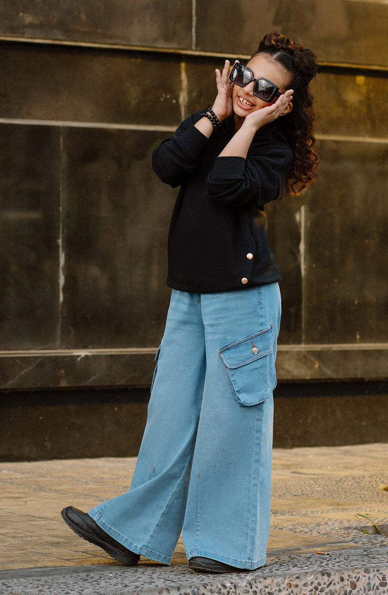 Basic Hoodie With Side Button - LCHG 1 - Shop Now at Leisure Club