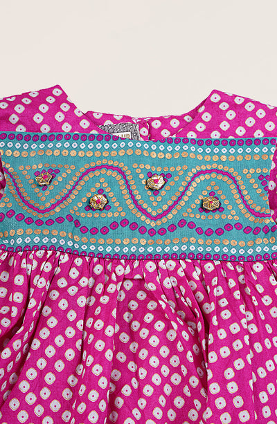 Girls  Chunari 2 Piece Suit