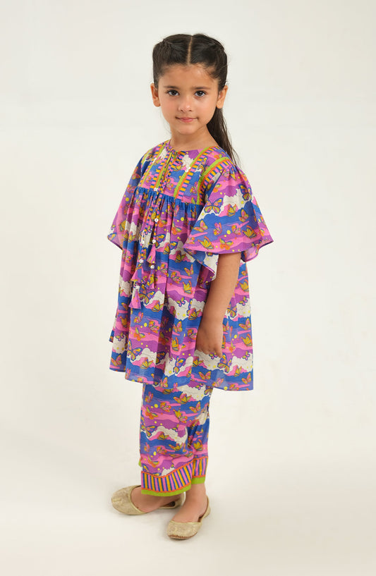 Girls Butterfly Bonanza 2 Piece Suit