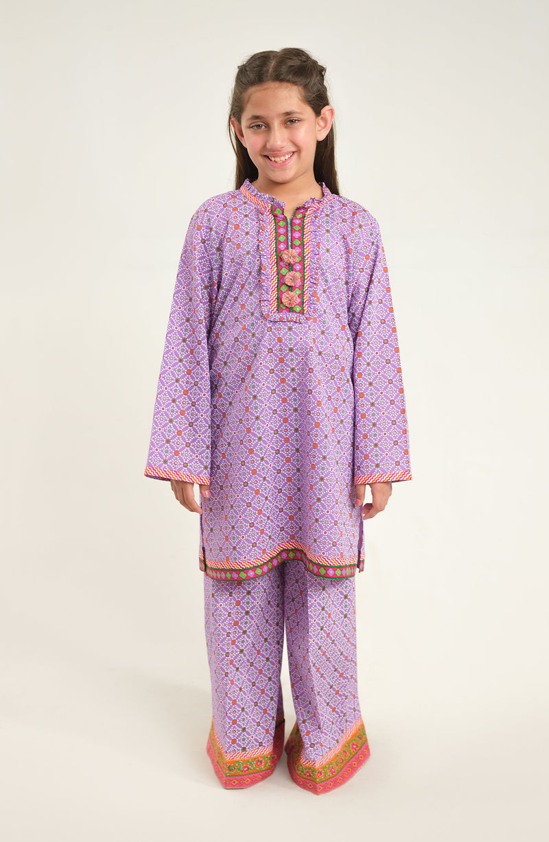 GirlsLavender 2piece Suit - LCP711125IF - Shop Now at Leisure Club