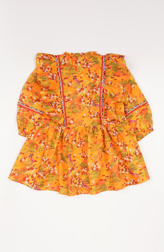 Girls Chinese Garden 2 Piece Suit