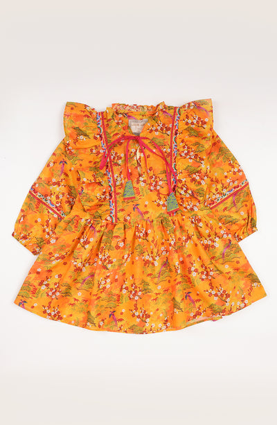 Girls Chinese Garden 2 Piece Suit
