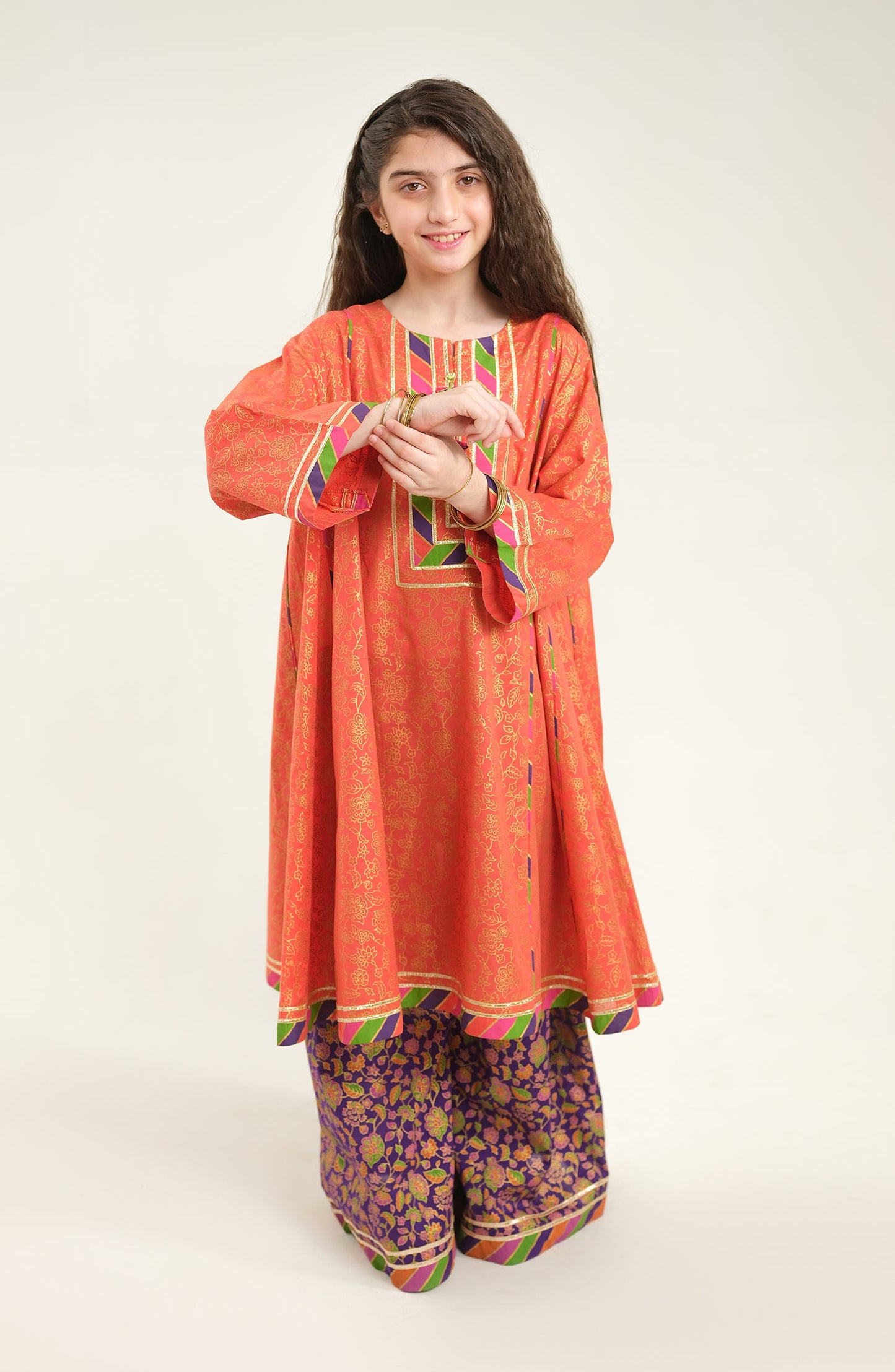 Girl Purple Sapphire 2 Piece Suit
