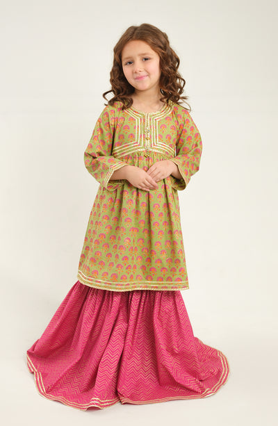 Girls Noor Bano 2 Piece Suit