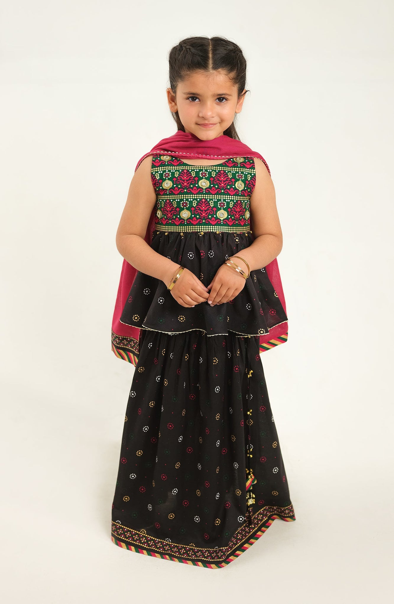 Baby Girls Ikat 3 Piece Suit-LCP748125IF