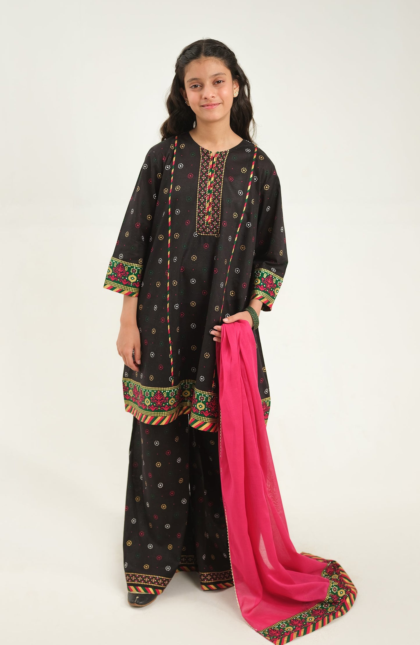 Girl Ikat 3 Piece Suit