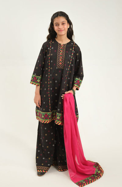 Girl Ikat 3 Piece Suit