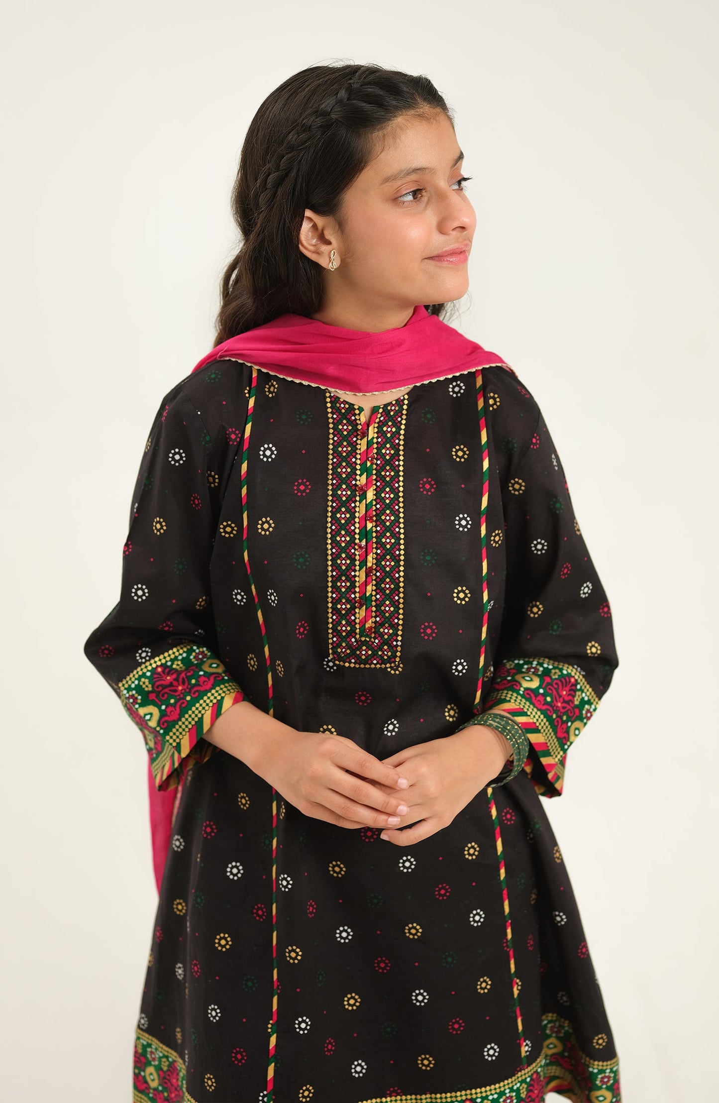 Girl Ikat 3 Piece Suit