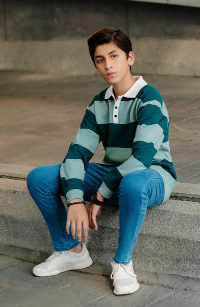 Striper Polo - LCSTB 8 - Shop Now at Leisure Club