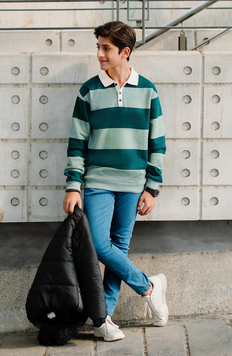 Striper Polo - LCSTB 8 - Shop Now at Leisure Club