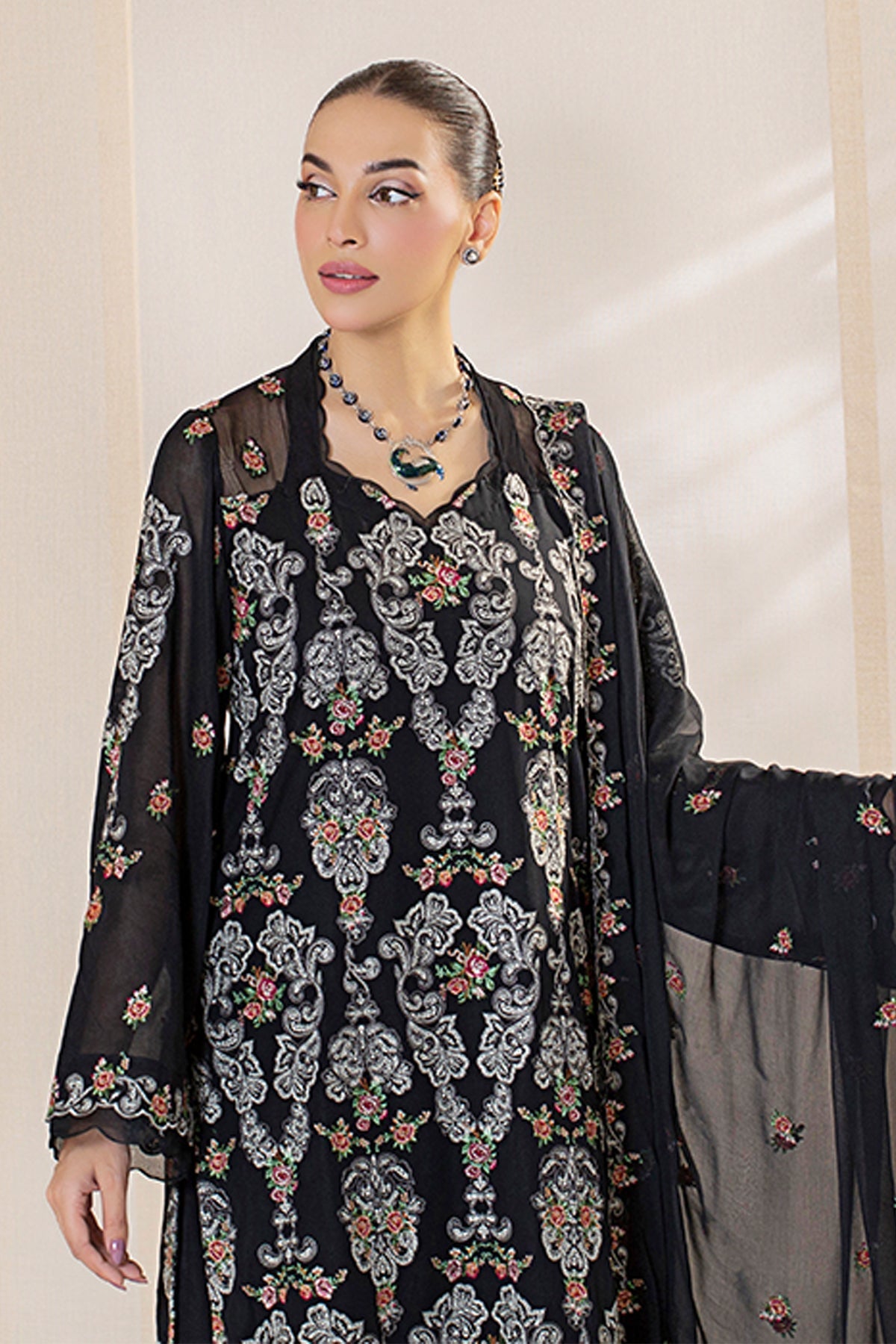 4 Piece Swiss Lawn Suit-mc1202-4