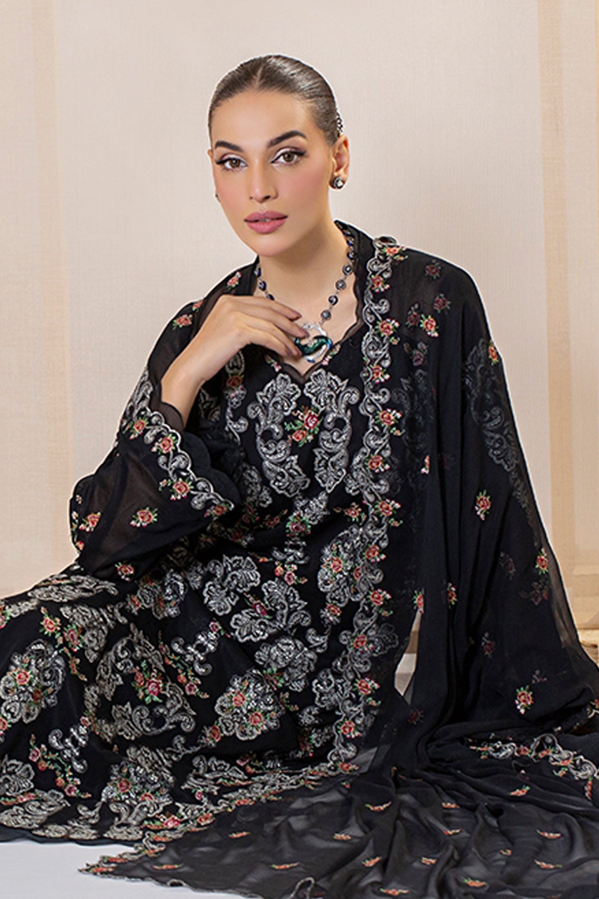 4 Piece Swiss Lawn Suit-mc1202-4