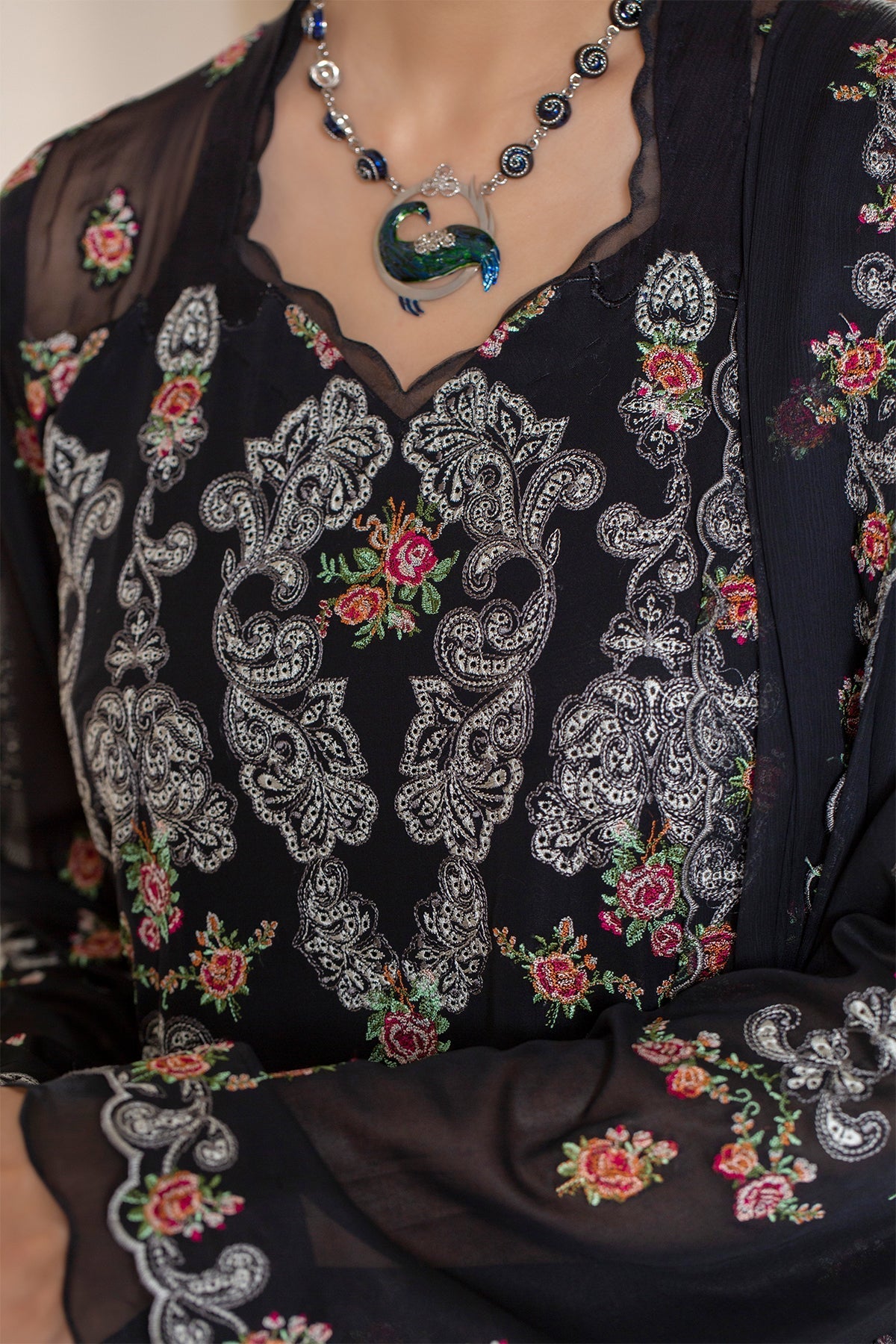 4 Piece Swiss Lawn Suit-mc1202-4