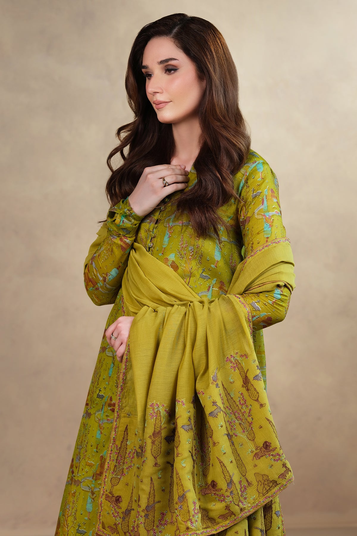 4 Piece - Printed Kara Cotton Suit - MC1602 - Shop Now at Kayseria