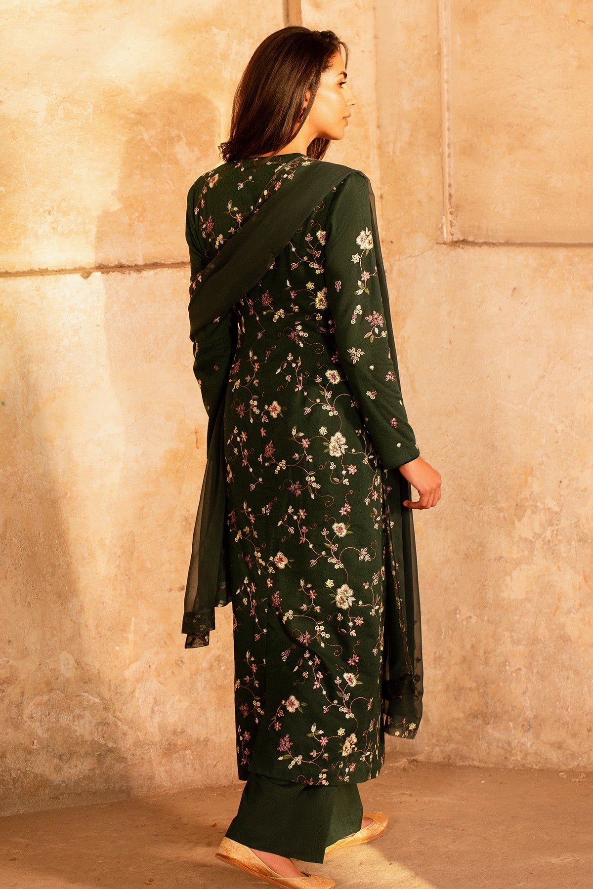 3 Piece - Embroidered Karandi Suit - MC2031 - Shop Now at Kayseria
