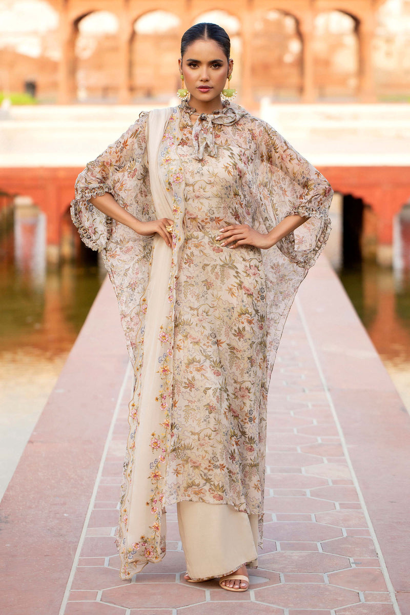 BEMBERG CHIFFON | EMBROIDERED