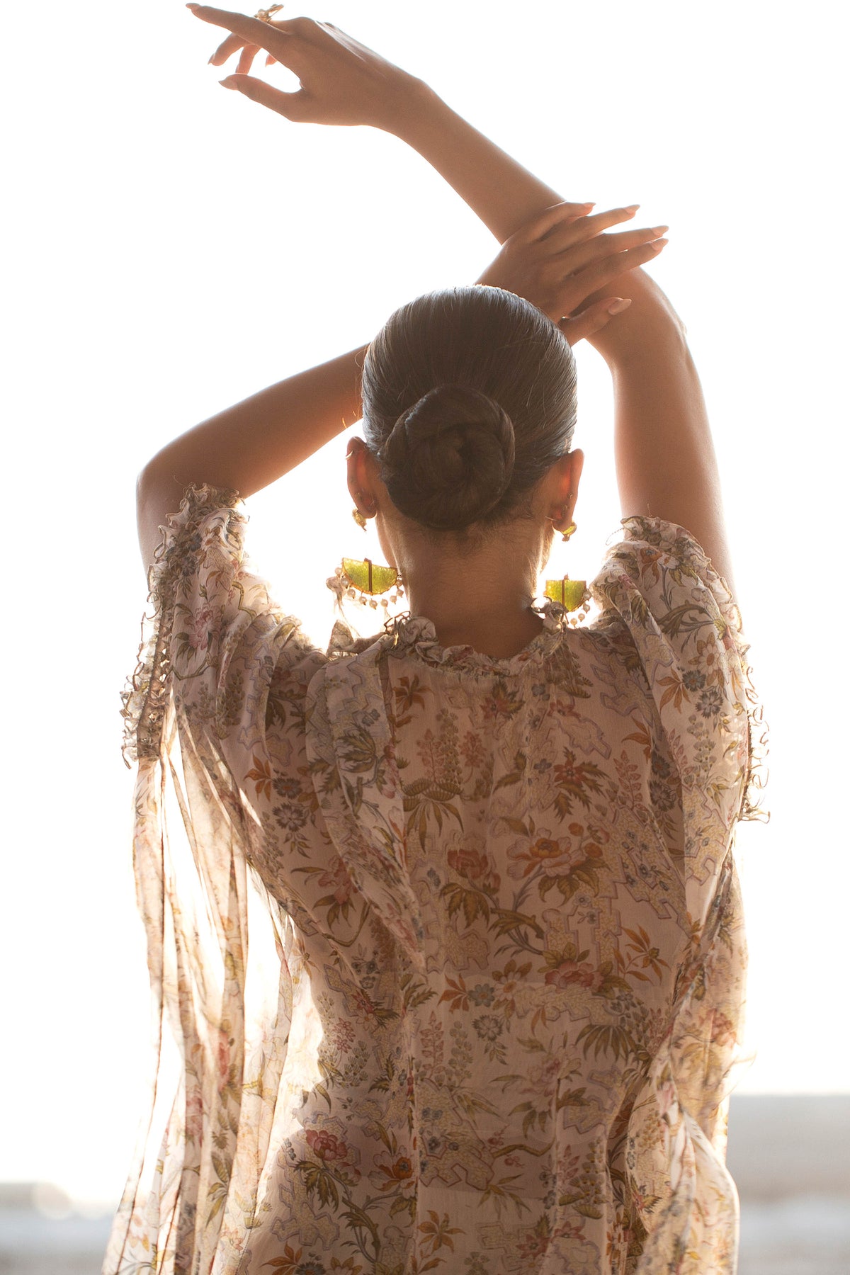 BEMBERG CHIFFON | EMBROIDERED