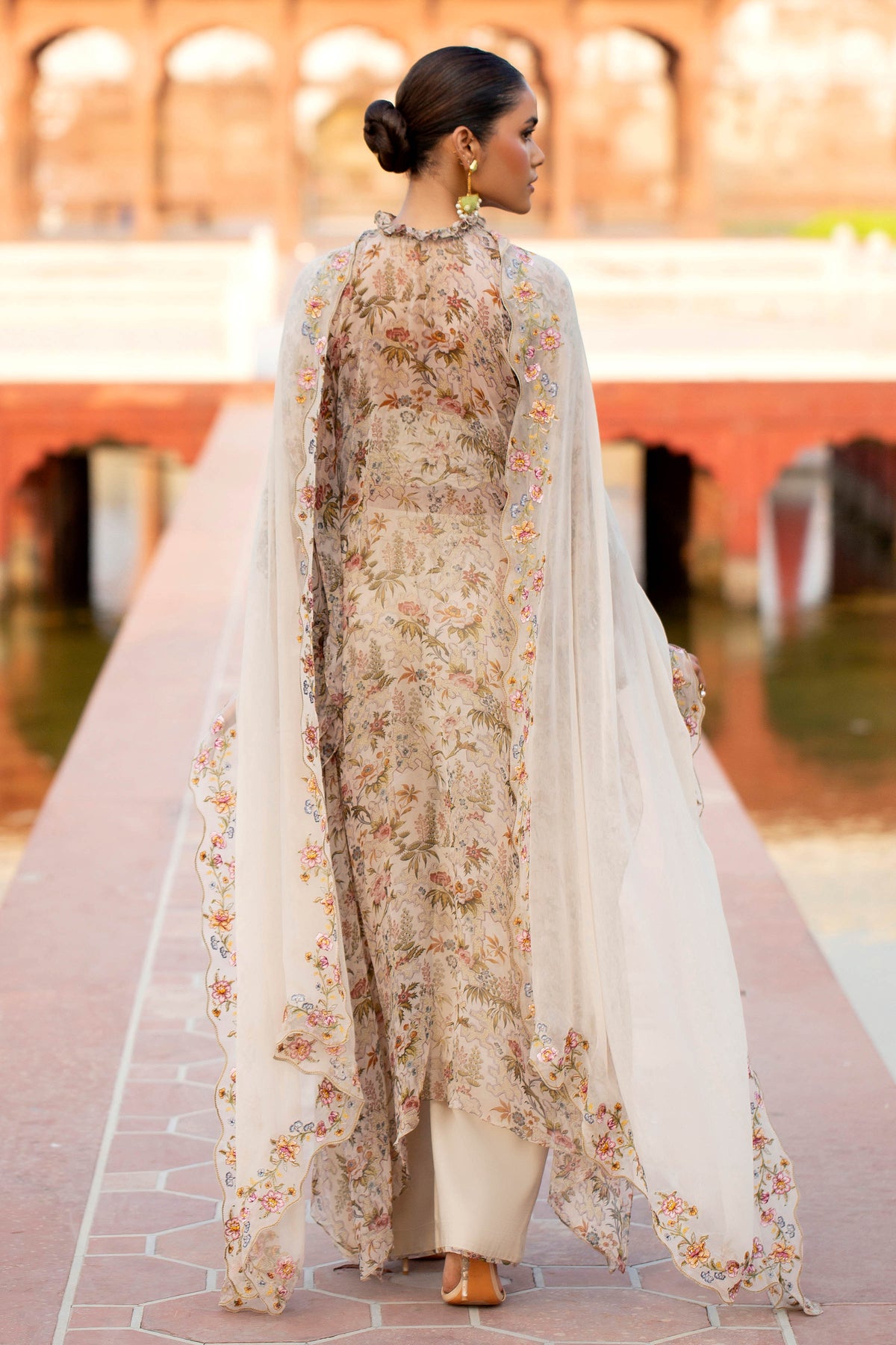 BEMBERG CHIFFON | EMBROIDERED
