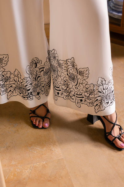 2 Piece - Embroidered Pure Silk Suit - MCP2001 - Shop Now at Kayseria