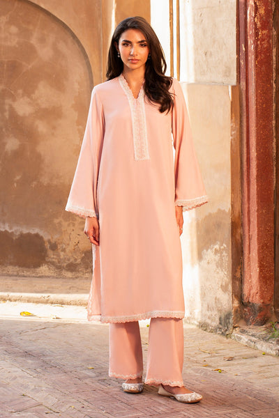 2 Piece - Embroidered Raw Silk Suit - MCP2011 - Shop Now at Kayseria
