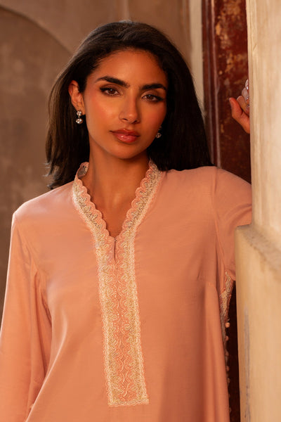 2 Piece - Embroidered Raw Silk Suit - MCP2011 - Shop Now at Kayseria